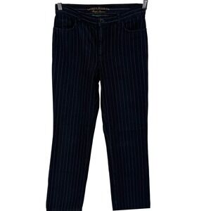 Lauren Jeans Co.Jeans Size‎ 4P Womens Ralph Lauren Black Pinstripe 28x28